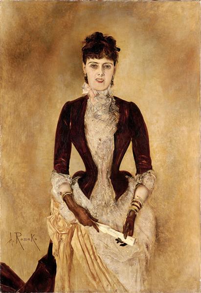 Portrait of Isabella Reisser, 1885 - Anton Romako