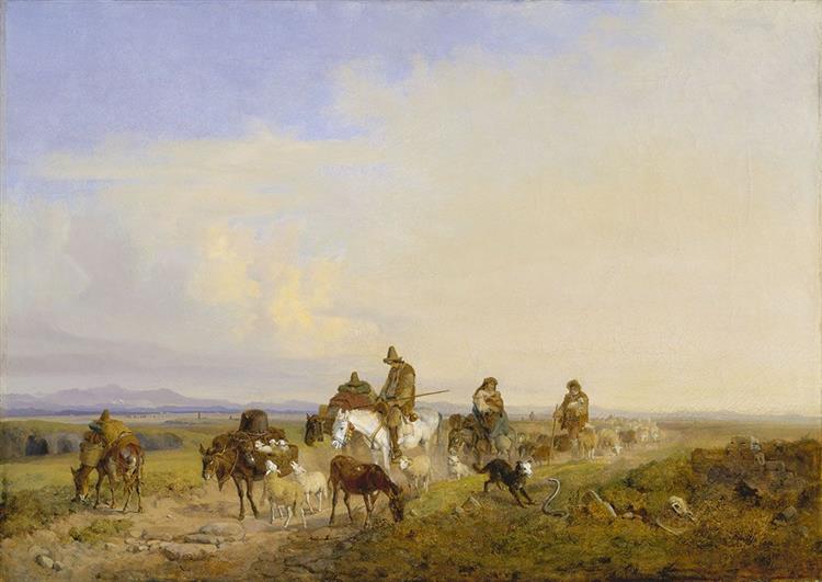 Shepherd in The Roman Campagna - Heinrich Bürkel