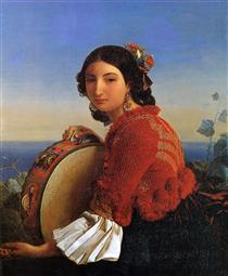 Girl from Sorrento (Sorrent Sun?) - Louis Léopold Robert
