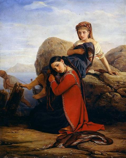 Italian Girls on the Beach, 1832 - Луи-Леопольд Робер