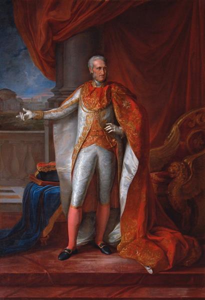 Ferdinand I of the Two Sicilies in the costume of a Knight of the Order of San Gennaro, 1818 - 1819 - Vincenzo Camuccini