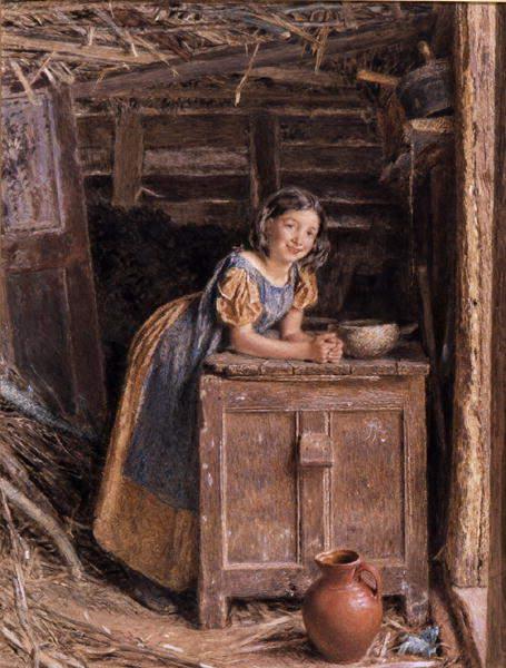 A rustic beauty, 1837 - Уильям Генри Хант