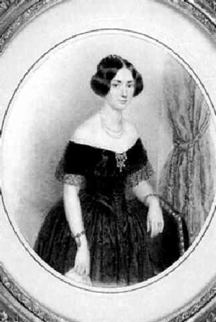 Portrait of a woman, 1839 - Alexander Clarot