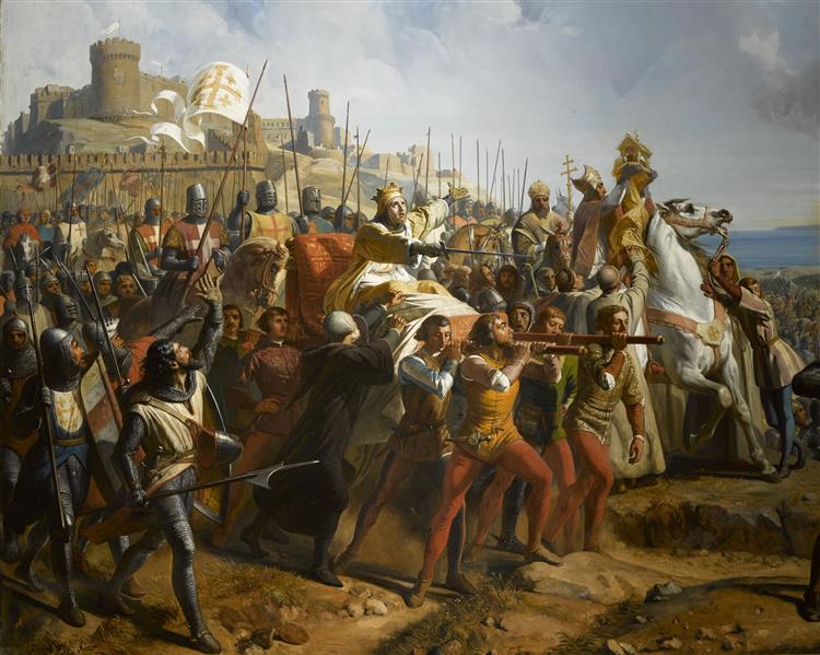Battle of Montgisard, 18 November 1177, 1842 - 1844 - Шарль-Филипп-Огюст Ларивьер