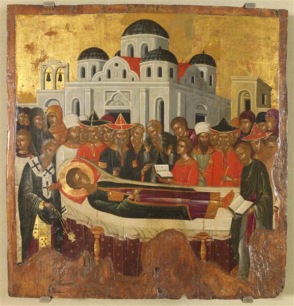 Assumption of St. Demetrios, c.1450 - Orthodox Icons