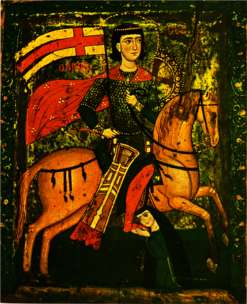Saint Sergius. Master of the Knights Templar, c.1275 - c.1325 - Orthodox Icons
