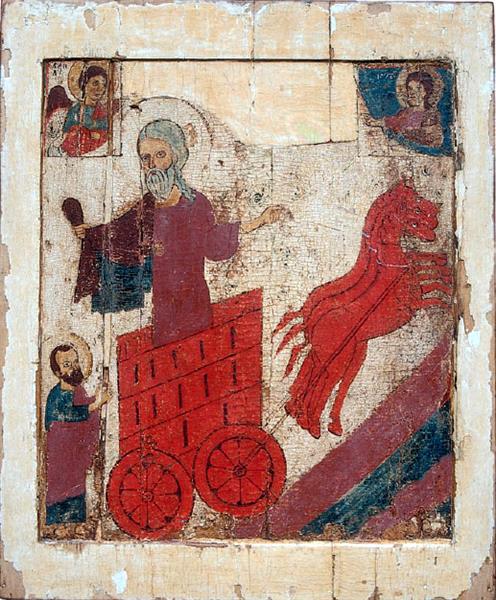 The Ascent of Prophet Elijah, c.1275 - c.1300 - Православные Иконы