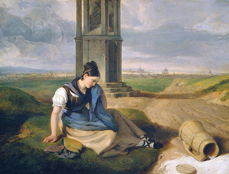 The milkmaid, 1830 - Peter Fendi