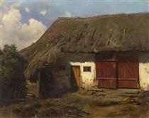 Thatched barn - Adolf Eberle