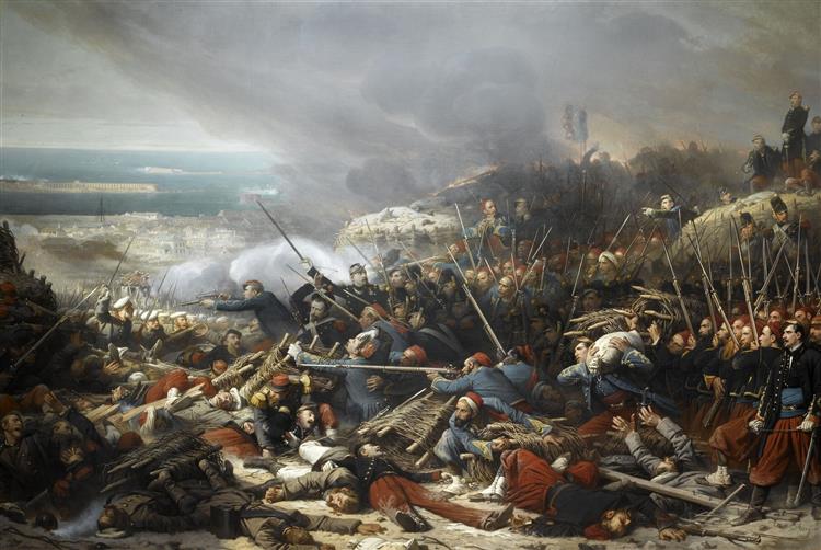 Episode of the Siege of Sebastopol During the Crimean War in 1855, c.1856 - c.1859 - Адольф Ивон
