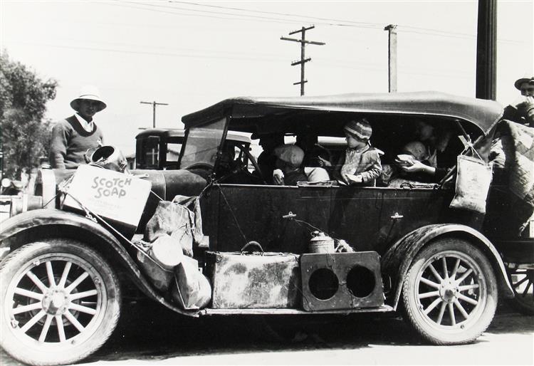 Oklahoma Dust Bowl Refugees, San Fernando, California, 1935 - 多萝西·兰格