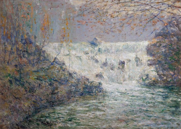 The Waterfall, Shore's Mill, Tennessee, c.1910 - Ernest Lawson