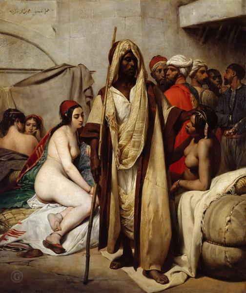 Slave market, 1836 - Орас Верне