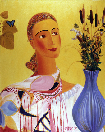Женщина с шалью, 2003 - Исраил Иосифович Цвайгенбаум