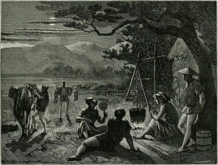 Islandees in the inland area, 1874 - Émile Bayard