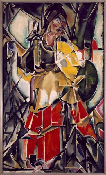 Woman with a Fan, 1916 - Мария Бланшар