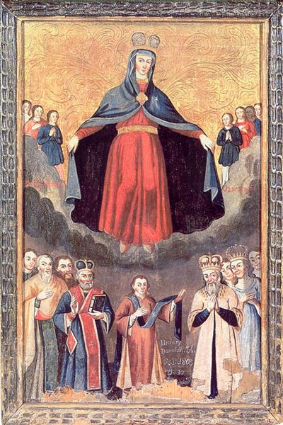 Intercession of the Holy Virgin (Pokrova), c.1800 - c.1825 - Orthodox Icons