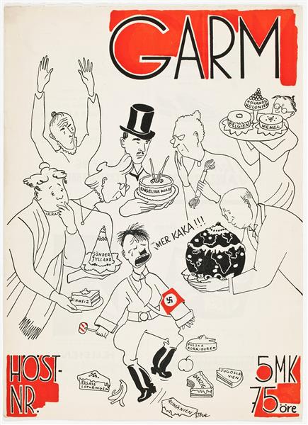 Cover of Garm No. 10, 1938 - Туве Янссон