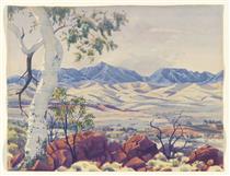 Mount Giles, MacDonnell Ranges, Central Australia - Альберт Наматжира