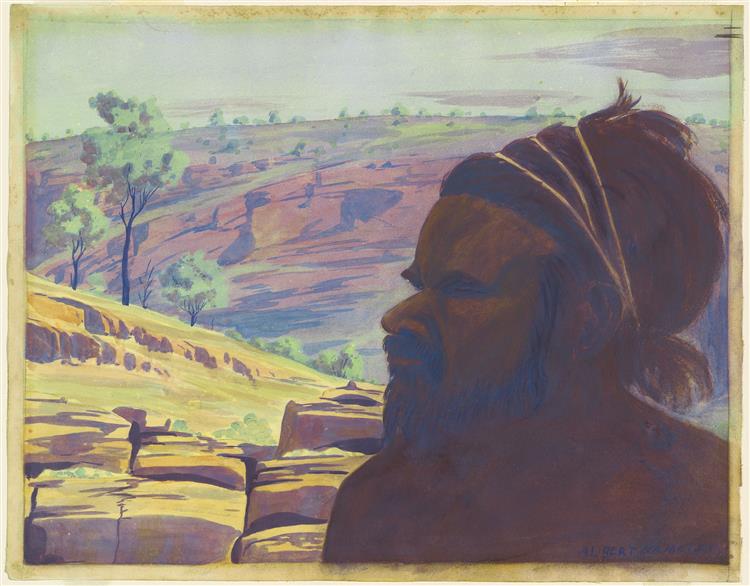 Neey Too Gulpa (Ngalia Tribesman), c.1937 - Albert Namatjira