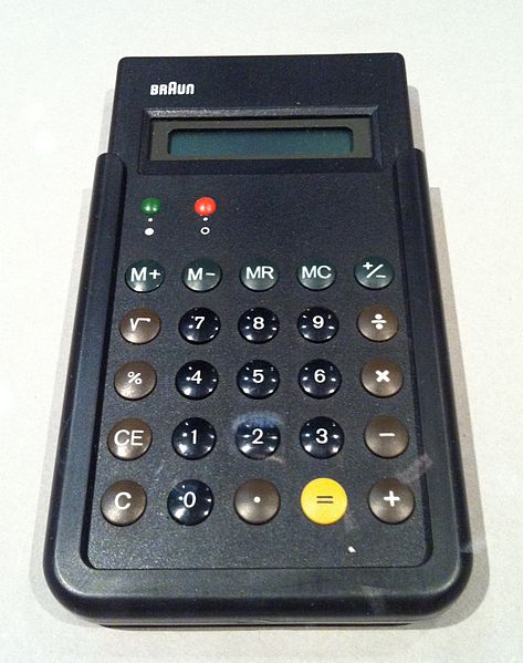 Calculator Braun ET66, 1987 - Dieter Rams