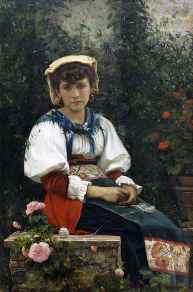 A Tuscan Beauty, 1874 - Giovanni Costa
