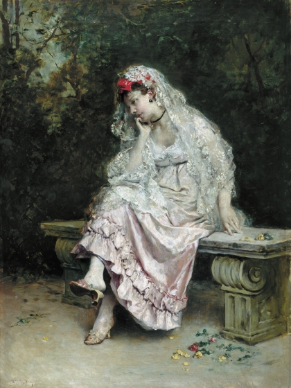 Young Lady In A Garden, 1900 - Raimundo Madrazo