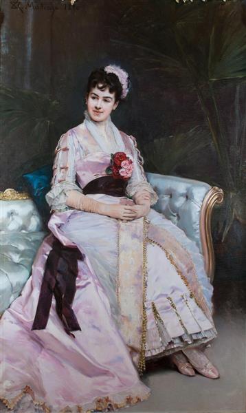 Portrait of Mrs. Cornelius Vanderbilt II, (Alice Claypoole Gwynne), 1880 - Raimundo Madrazo