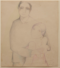 The Rich Broker (Portrait of Beatrice and Marcel Duchamp) - Беатрис Вуд