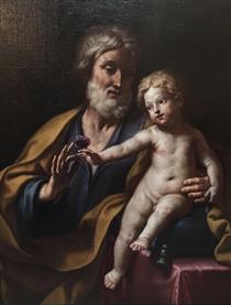St. Joseph with the Infant Jesus - Elisabetta Sirani