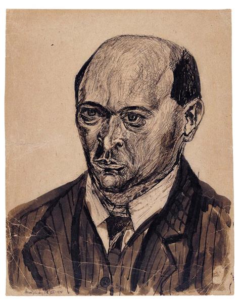 Self portait, 1908 - Arnold Schönberg