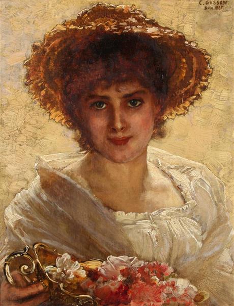 Flower girl, 1885 - Karl Gussow