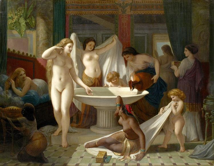 Jeunes Femmes Au Bain, 1879 - Анри-Пьер Пику