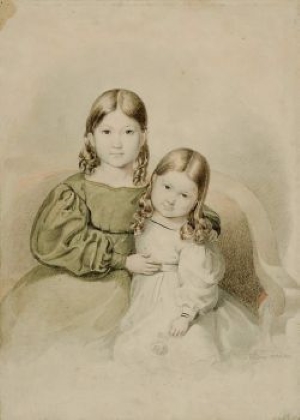 Sibling couple (October 1831), 1831 - Johann Nepomuk Passini
