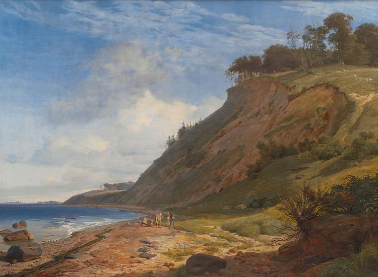 A Danish Coast. View from Kitnæs on Roskilde Fjord, 1843 - Johan Thomas Lundbye