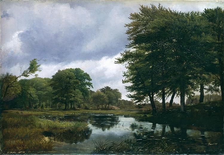 Landscape at Silkeborg, 1833 - Louis Gurlitt