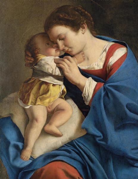 Madonna and Child, c.1607 - Орацио Джентилески