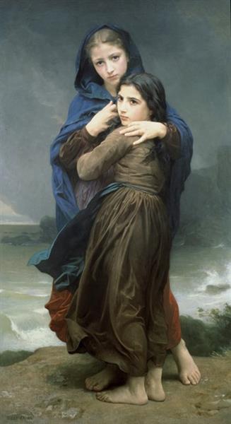 The Storm, 1874 - William-Adolphe Bouguereau