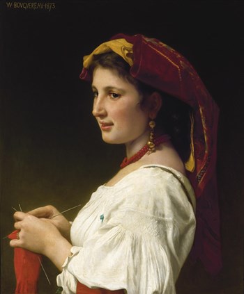 The Knitter - William-Adolphe Bouguereau
