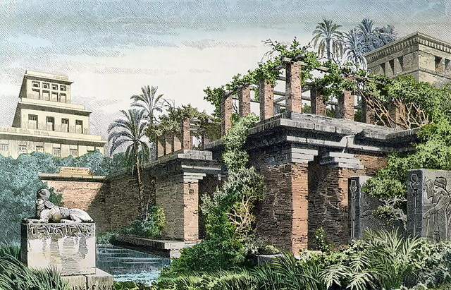 Hanging Gardens of Babylon, 1886 - Ferdinand Knab
