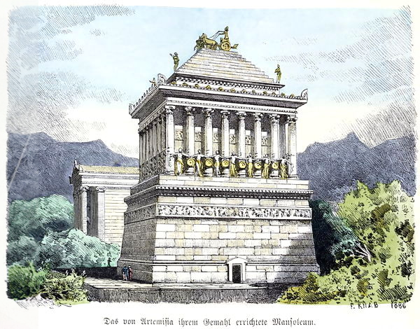 Mausoleum of Halicarnassus, 1886 - Ferdinand Knab