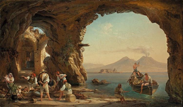 Homecoming fishermen, 1821 - Franz Ludwig Catel