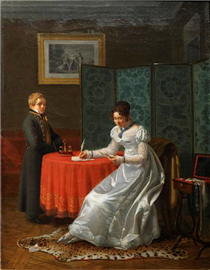 Woman Writing a Letter - Pierre Duval Le Camus