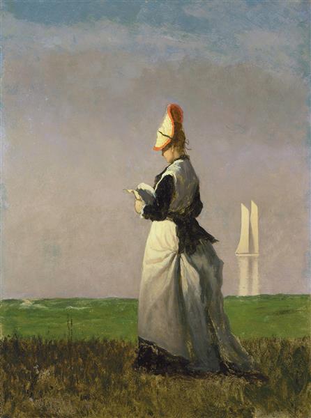 Woman Reading, c.1874 - Eastman Johnson
