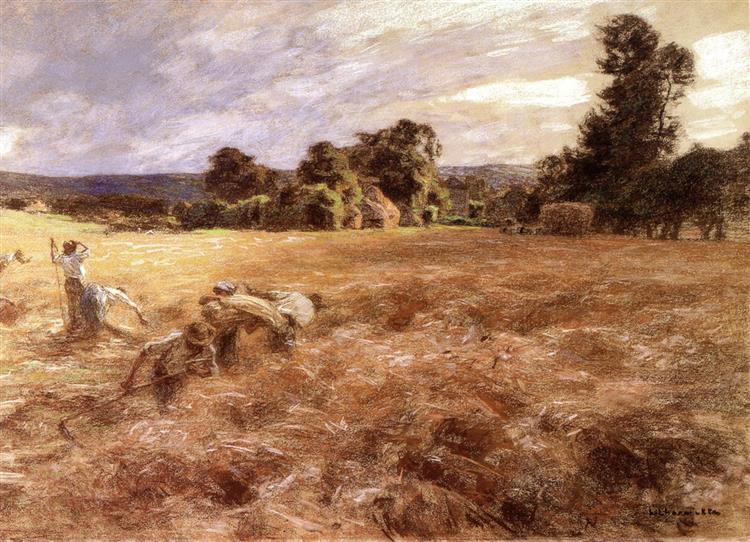 Storm Over The Harvest, 1906 - Леон Лермитт