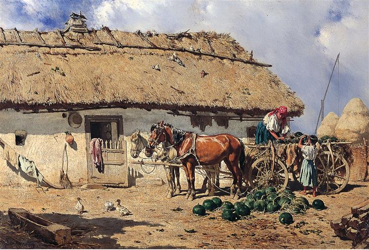 Melon Harvest, 1854 - August von Pettenkofen