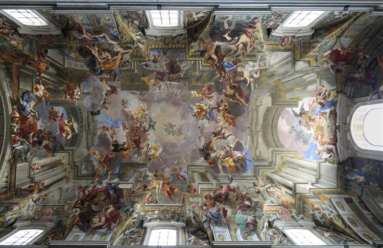 Triumph of St. Ignatius, c.1690 - Andrea Pozzo