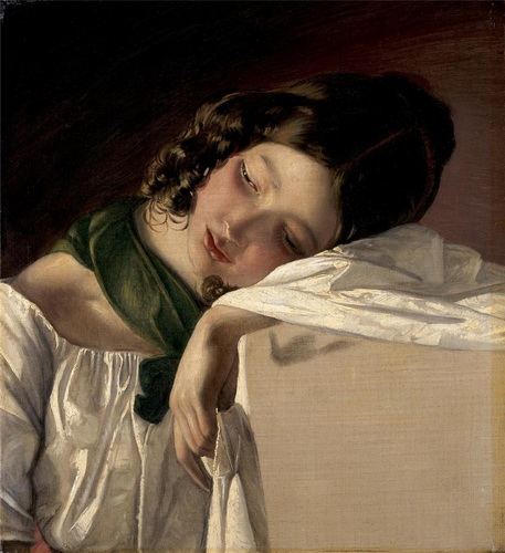 Young girl, c.1840 - Friedrich von Amerling