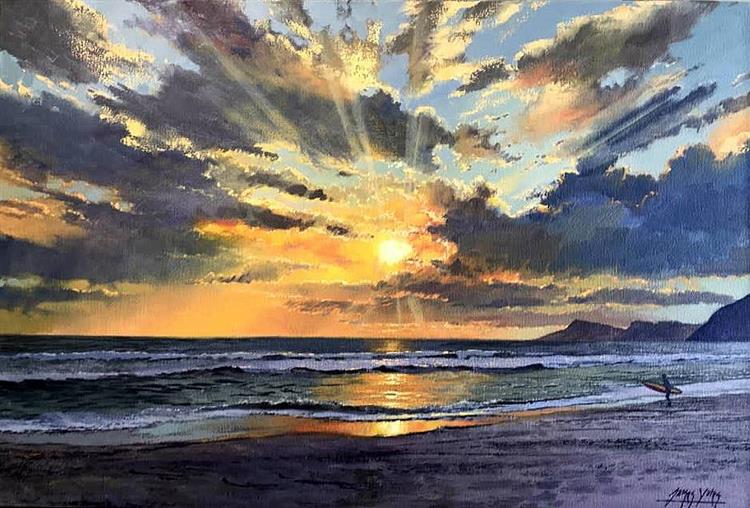 Sunset Surf, Scarborough - James Yates