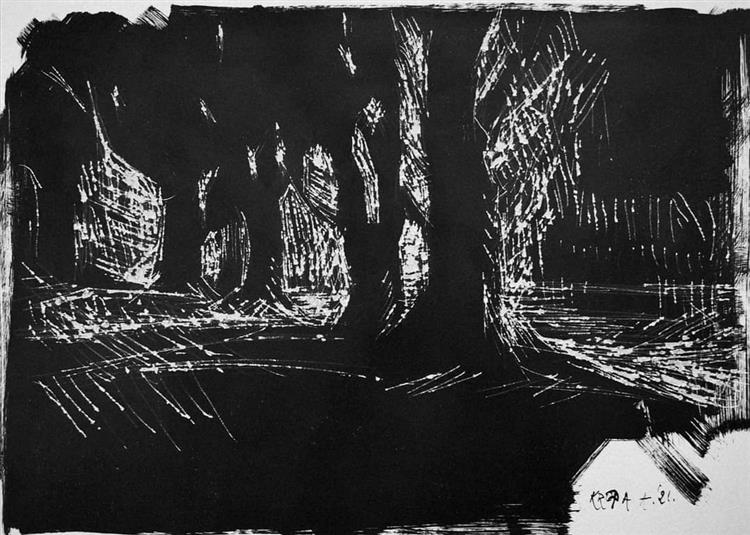 Behind the tree line, 2021 - Alfred Freddy Krupa